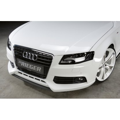 Rieger lipa pod přední nárazník Rieger pro Audi A4 B8, B81 avant, sedan před faceliftem, 11/07-12/11, plast ABS s povrchovou úpravou Carbon-Look, mimo S-Line
