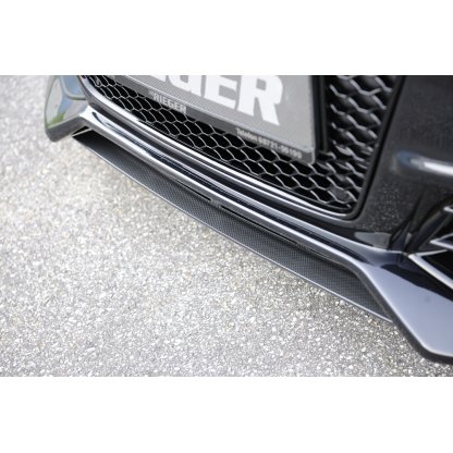 Rieger lipa pod přední nárazník Rieger pro Audi A4 S4 B8, B81 avant, sedan po faceliftu, 01/12-, plast ABS s povrchovou úpravou Carbon-Look, pod přední nárazník Rieger obj. kód K 00055540/41/42/43/44/45/46/47