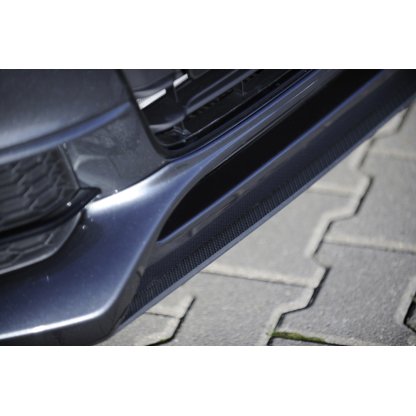 Rieger lipa pod přední nárazník Rieger pro Audi A4 S4 B8, B81 avant, sedan po faceliftu, 01/12-, plast ABS s povrchovou úpravou Carbon-Look, pod přední spoiler Rieger obj. kód K 00055538