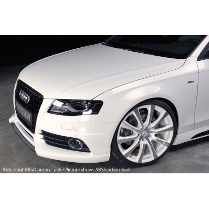 Rieger lipa pod přední nárazník Rieger pro Audi A4 S4 B8, B81 avant, sedan před faceliftem, 11/08-12/11, plast ABS bez povrchové úpravy