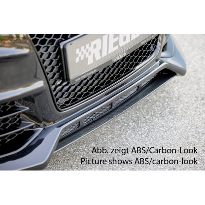 Rieger lipa pod přední nárazník Rieger pro Audi A5 S5 B8, B81 kabriolet, kupé, Sportback po faceliftu, 10/11-06/16, plast ABS bez povrchové úpravy, pod přední nárazník Rieger obj. kód K 00055460/61/62/63