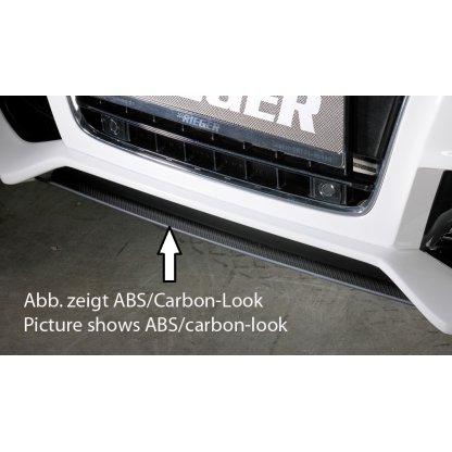 Rieger lipa pod přední nárazník Rieger pro Audi A5 S5 B8, B81 kabriolet, kupé, Sportback před faceliftem, 06/07-07/11, plast ABS bez povrchové úpravy, pod přední nárazník Rieger obj. kód K 00055430/31/32/33