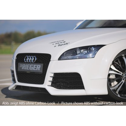 Rieger lipa pod přední nárazník Rieger pro Audi TT 8J kupé, roadster, 09/06-, plast ABS s povrchovou úpravou Carbon-Look