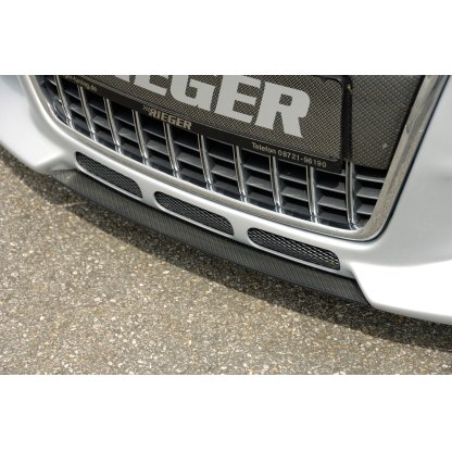 Rieger lipa pod přední nárazník Rieger pro Audi TT 8N kupé, roadster, plast ABS s povrchovou úpravou Carbon-Look, pod přední nárazník Rieger obj. kód Y 00055107/08/21/22