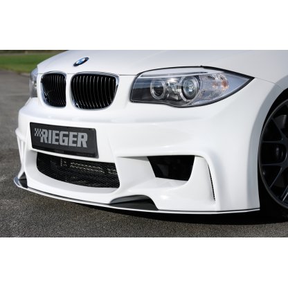 Rieger lipa pod přední nárazník Rieger pro BMW řada 1 E81, E82, E88, E87 2-dvéř., 4-dvéř., kabriolet, kupé, sedan, 09/04-08/11, 10/07-, plast ABS s povrchovou úpravou Carbon-Look