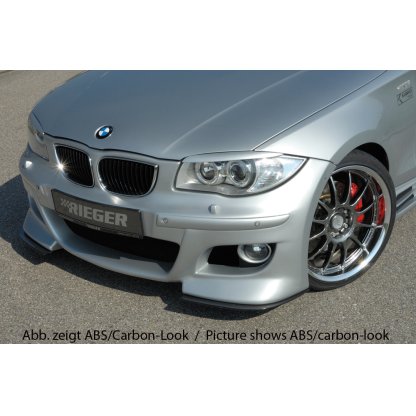 Rieger lipa pod přední nárazník Rieger pro BMW řada 1 E87 4-dvéř. před faceliftem, 09/04-03/07