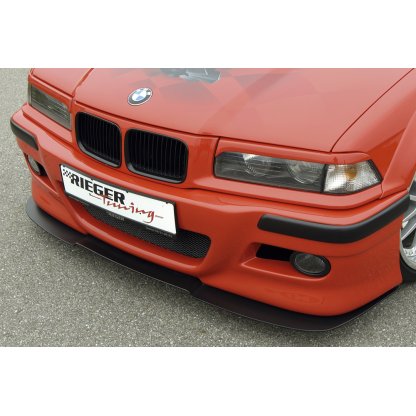 Rieger lipa pod přední nárazník Rieger pro BMW řada 3 E36 compact, kabriolet, kupé, sedan, touring, plast ABS bez povrchové úpravy, pod přední nárazník Rieger obj. kód Y 00049019