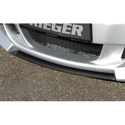 Rieger lipa pod přední nárazník Rieger pro BMW řada 3 E46 kabriolet, kupé, sedan, touring vč. faceliftu, 02/02-, 02/98-12/01, plast ABS s povrchovou úpravou Carbon-Look, pod přední nárazník Rieger obj. kód Y 00050411, Y 00050245