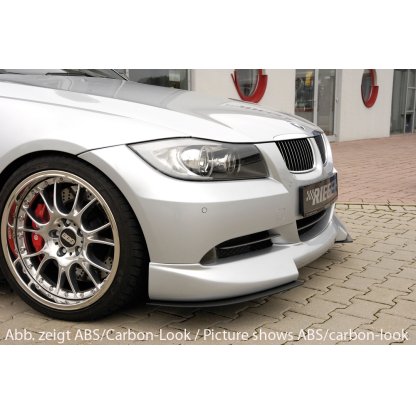 Rieger lipa pod přední nárazník Rieger pro BMW řada 3 E90, E91 sedan, touring před faceliftem, 03/05-08/08, 08/05-08/08, plast ABS bez povrchové úpravy, pod přední spoiler Rieger obj. kód K 00053400