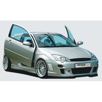 Rieger lipa pod přední nárazník Rieger pro Ford Focus 1 3-dvéř., 5-dvéř., 11/01-, 98-10/01, plast ABS bez povrchové úpravy