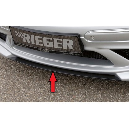 Rieger lipa pod přední nárazník Rieger pro Mercedes CLK W209 kabriolet, kupé (předfacelift / do r.v. 2005), 00/02-06/04, plast ABS s povrchovou úpravou Carbon-Look