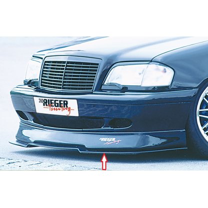 Rieger lipa pod přední nárazník Rieger pro Mercedes třída C W202 sedan, t-model, plast ABS bez povrchové úpravy
