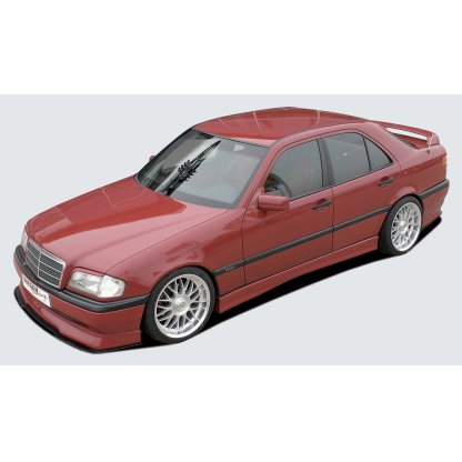 Rieger lipa pod přední nárazník Rieger pro Mercedes třída C W202 sedan, t-model, plast ABS bez povrchové úpravy