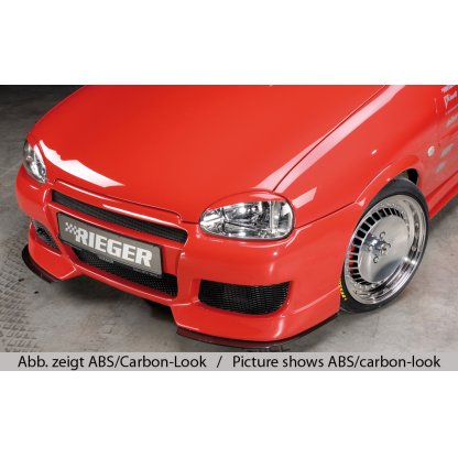 Rieger lipa pod přední nárazník Rieger pro Opel Corsa B 3-dvéř., 5-dvéř. vč. faceliftu, 02/93-09/96, 11/96-, plast ABS bez povrchové úpravy