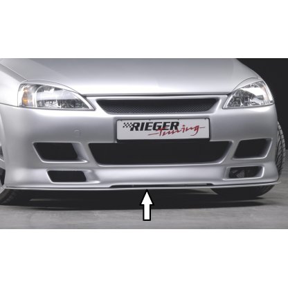 Rieger lipa pod přední nárazník Rieger pro Opel Corsa C 3-dvéř., 5-dvéř. vč. faceliftu, 06/03-, 09/00-05/03, plast ABS bez povrchové úpravy