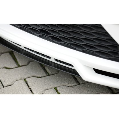 Rieger lipa pod přední nárazník Rieger pro Seat Leon Cupra 5F 3-dvéř. (sc), 5-dvéř., 5-dvéř. (ST/Combi) po faceliftu, 01/17-, plast ABS s povrchovou úpravou Carbon-Look