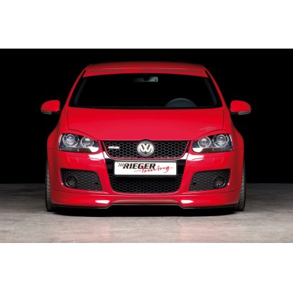 Rieger lipa pod přední nárazník Rieger pro Volkswagen Eos 1F kabriolet, 04/06-, plast ABS bez povrchové úpravy, "bended version"