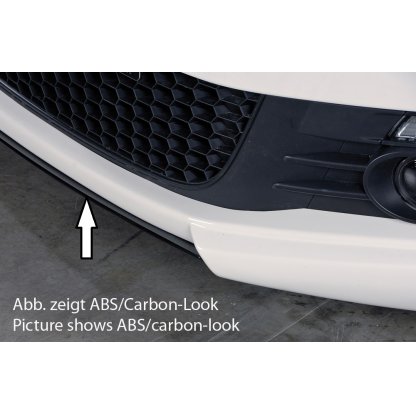 Rieger lipa pod přední nárazník Rieger pro Volkswagen Scirocco 3 13 2-dvéř. před faceliftem, 08/08-04/14, plast ABS bez povrchové úpravy, pod přední spoiler Rieger obj. kód K 00014100