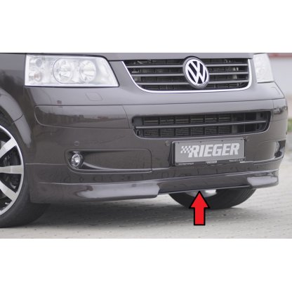 Rieger lipa pod přední nárazník Rieger pro Volkswagen T5 bus před faceliftem, 04/03-08/09, plast ABS s povrchovou úpravou Carbon-Look