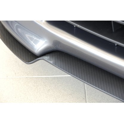 Rieger lipa pod přední nárazník Rieger pro Volkswagen Touran 1T van před faceliftem, 03/03-10/06, plast ABS s povrchovou úpravou Carbon-Look