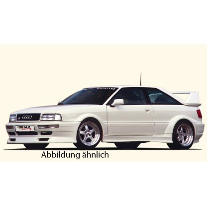 Rieger lipa pod přední nárazník widebody II Rieger pro Audi 80 89 kupé, plast ABS bez povrchové úpravy