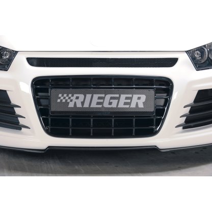 Rieger maska chladiče lesklá černá pro Volkswagen Scirocco 3 13 2-dvéř. před faceliftem, plast ABS lakovaný do černé lesklé barvy