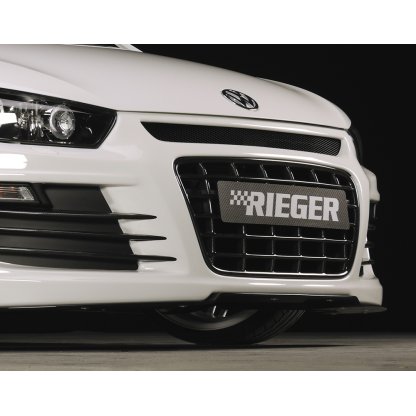 Rieger maska chladiče lesklá černá pro Volkswagen Scirocco 3 13 2-dvéř. před faceliftem, plast ABS lakovaný do černé lesklé barvy