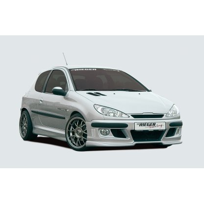 Rieger maska chladiče pro Peugeot 206 convertible CC, sedan, plast ABS bez povrchové úpravy