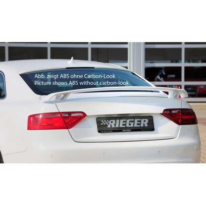 Rieger patka na zadní okno pro Audi A5 B8, B81 kupé vč. faceliftu, 06/07-07/11, 10/11-06/16, plast ABS s povrchovou úpravou Carbon-Look