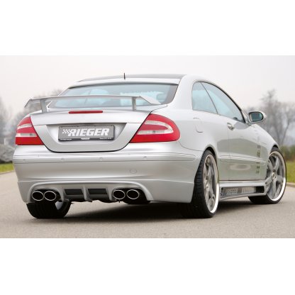 Rieger patka na zadní okno pro Mercedes CLK W209 kupé vč. faceliftu, 00/02-06/04, 07/04-, plast ABS bez povrchové úpravy, s výřezem pro anténu