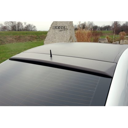 Rieger patka na zadní okno pro Mercedes CLK W209 kupé vč. faceliftu, 00/02-06/04, 07/04-, plast ABS s povrchovou úpravou Carbon-Look, s výřezem pro anténu