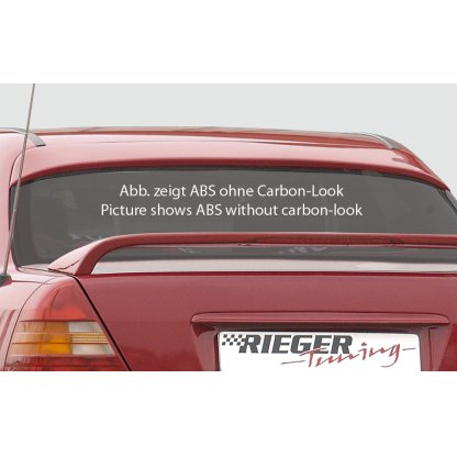 Rieger patka na zadní okno pro Mercedes třída C W202 sedan, plast ABS s povrchovou úpravou Carbon-Look