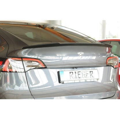 Rieger prodloužení víka kufru pro Tesla Model Y 003, plast ABS v matné černé