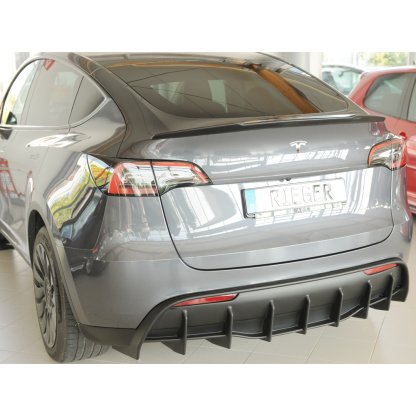 Rieger prodloužení víka kufru pro Tesla Model Y 003, plast ABS v matné černé