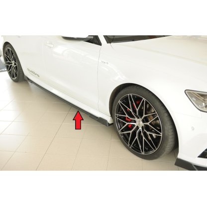 Rieger Seitenschwelleransatz (2-tlg.) mont. strana pravá pro Audi A6 4G, C7 sedan, r.v. 11/10-08/14, plast ABS bez povrchové úpravy