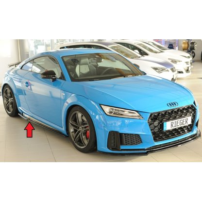 Rieger spoiler pod boční práh (ca. 19mm) mont. strana pravá pro Audi TT RS 8J, 8J1-FV, 8S kupé, r.v. 09/18-, plast ABS bez povrchové úpravy