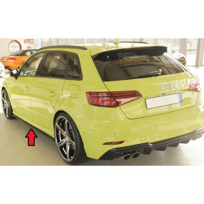 Rieger spoiler pod boční práh mont. strana levá pro Audi A3 S3 8V 5-dvéř. (sportback 8VA) vč. faceliftu, r.v. 05/13-08/16, 09/16-, plast ABS bez povrchové úpravy