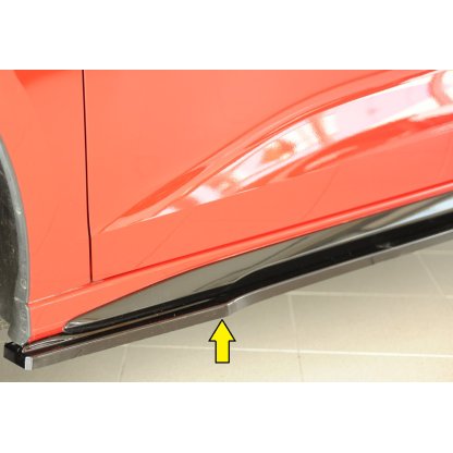 Rieger spoiler pod boční práh mont. strana levá pro Audi A3 S3 GY 5-dvéř. (sedan), 07/20-, plast ABS lakovaný do černé lesklé barvy