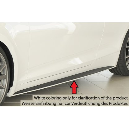 Rieger spoiler pod boční práh mont. strana levá pro Audi A5 S5 B9, F5 kabriolet, kupé před faceliftem, r.v. 11/16-12/19, plast ABS bez povrchové úpravy