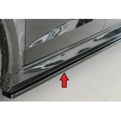 Rieger spoiler pod boční práh mont. strana levá pro Audi RS3 8V 5-dvéř. (sportback 8VA / 8VF), 02/17-, plast ABS lakovaný do černé lesklé barvy