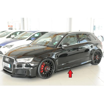 Rieger spoiler pod boční práh mont. strana levá pro Audi RS3 8V 5-dvéř. (sportback 8VA / 8VF), r.v. 02/17-, plast ABS bez povrchové úpravy