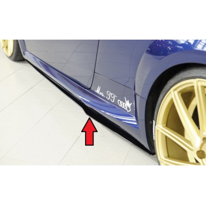 Rieger spoiler pod boční práh mont. strana levá pro Audi TT 8J-FV, 8S kupé, roadster vč. faceliftu, r.v. 07/14-08/18, 09/18-, plast ABS bez povrchové úpravy