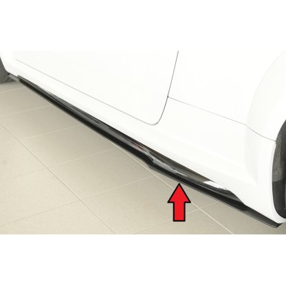 Rieger spoiler pod boční práh mont. strana levá pro Audi TT RS 8J, 8J1-FV, 8S kupé, roadster po faceliftu, r.v. 09/18-, plast ABS bez povrchové úpravy