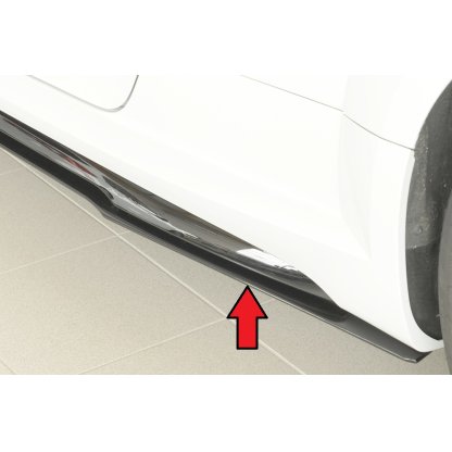 Rieger spoiler pod boční práh mont. strana levá pro Audi TTS 8J-FV, 8S kupé, roadster po faceliftu, r.v. 09/18-, plast ABS bez povrchové úpravy