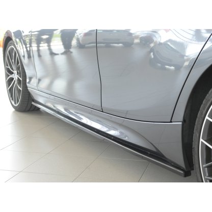 Rieger spoiler pod boční práh mont. strana levá pro BMW řada 1 F20 sedan / 4-dvéř. vč. faceliftu, 05/2015-, 09/11-03/2015, plast ABS lakovaný do černé lesklé barvy