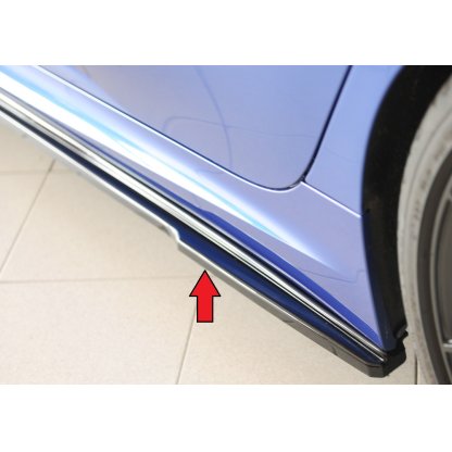 Rieger spoiler pod boční práh mont. strana levá pro BMW řada 3 G20 sedan, 03/19-, plast ABS lakovaný do černé lesklé barvy