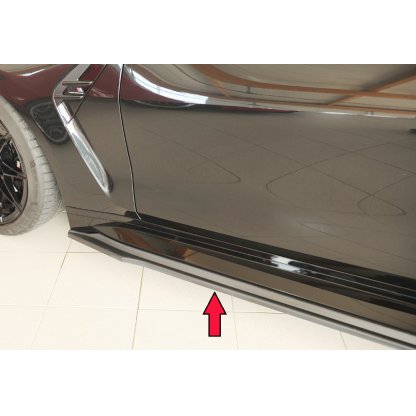 Rieger spoiler pod boční práh mont. strana levá pro BMW řada 4 G83 M4 kabriolet, r.v. 06/21-, plast ABS bez povrchové úpravy