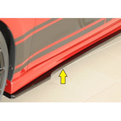 Rieger spoiler pod boční práh mont. strana levá pro Cupra Leon KL 5-dvéř. (ST/sportstourer), 09/20-, plast ABS lakovaný do černé lesklé barvy
