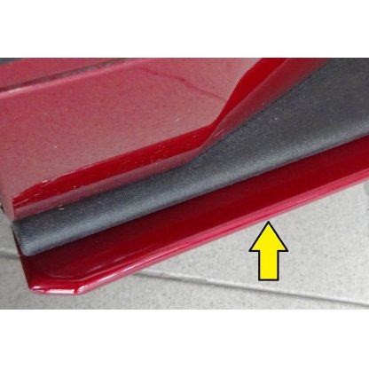 Rieger spoiler pod boční práh mont. strana levá pro Ford Mustang 6 LAE kabriolet, kupé před faceliftem, r.v. 11/14-07/17, plast ABS bez povrchové úpravy
