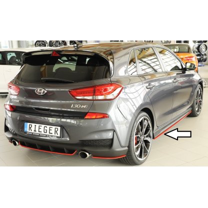 Rieger spoiler pod boční práh mont. strana levá pro Hyundai i30 N-Performance PDE 5-dvéř. (fastback), 5-dvéř. (hatchback), r.v. 07/17-, plast ABS bez povrchové úpravy